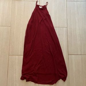 Maroon halter dress